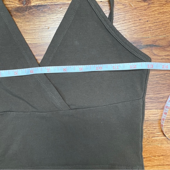 Pacsun Brown Crop Tank Top Vneck Spaghetti Straps New Size 1 (xs) - Picture 6 of 12